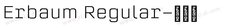 Erbaum Regular字体转换